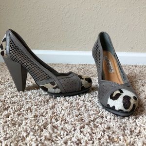 Naughty Monkey Cheetah Embellished Heels